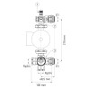 Ferro Grupa mieszająca do rozdzielaczy 1" dla pompy 130 mm GM-WP